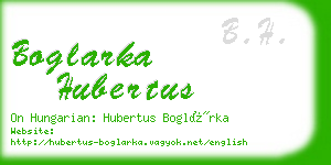 boglarka hubertus business card